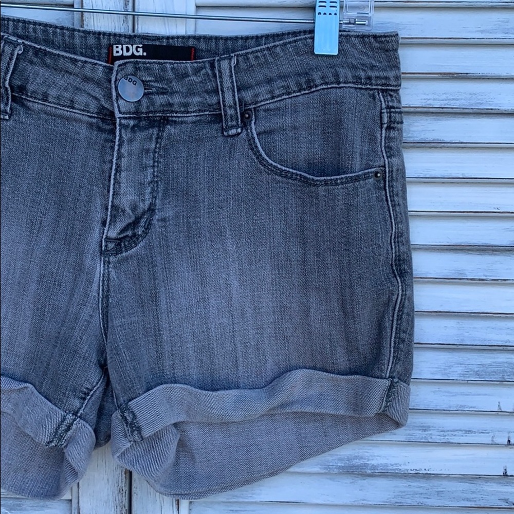 BDG Grey Denim Shorts